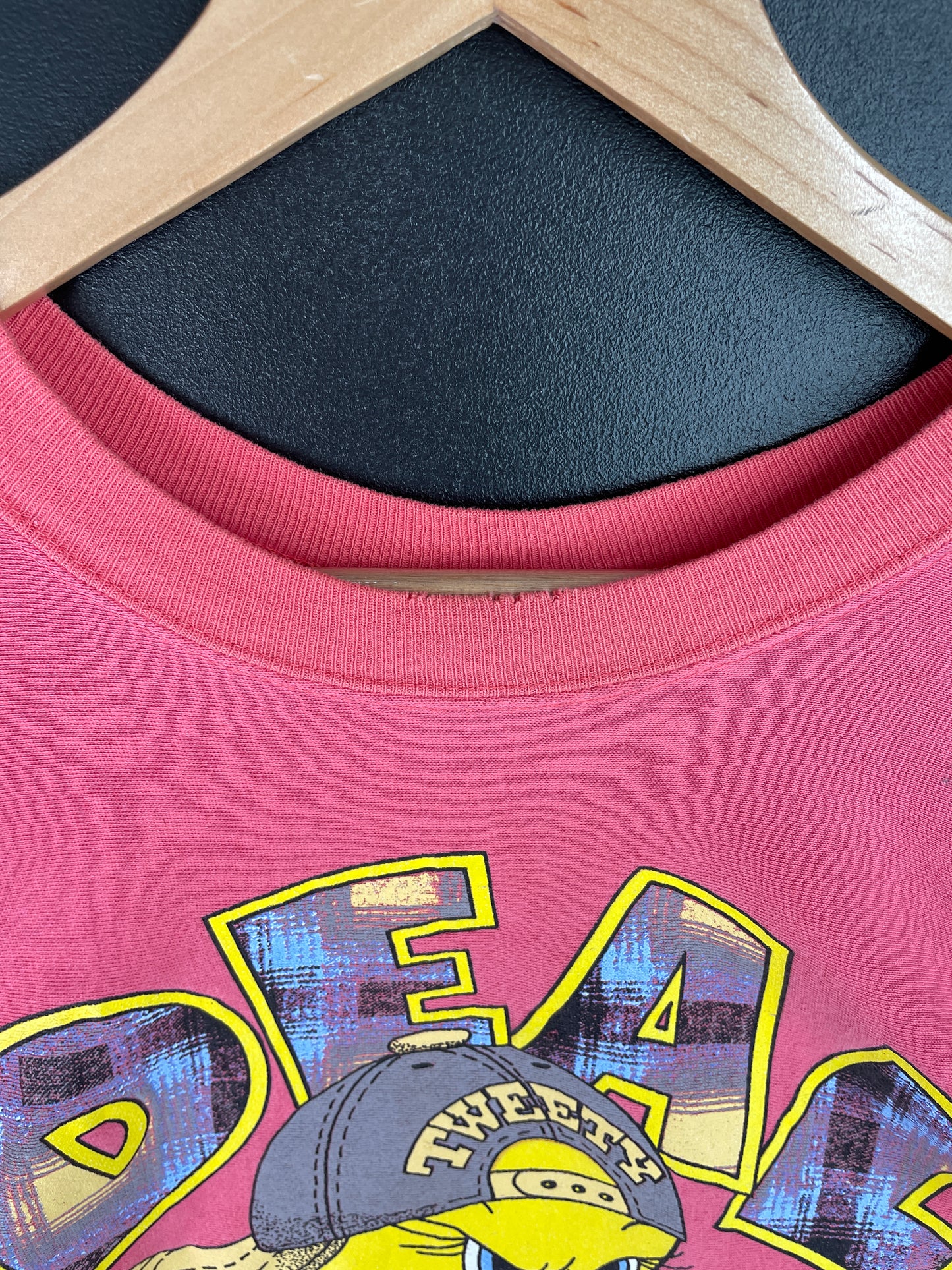 1995 LOONEY TUNES TWEETY Made in USA Size XL Vintage Sweat-shirt / A7280