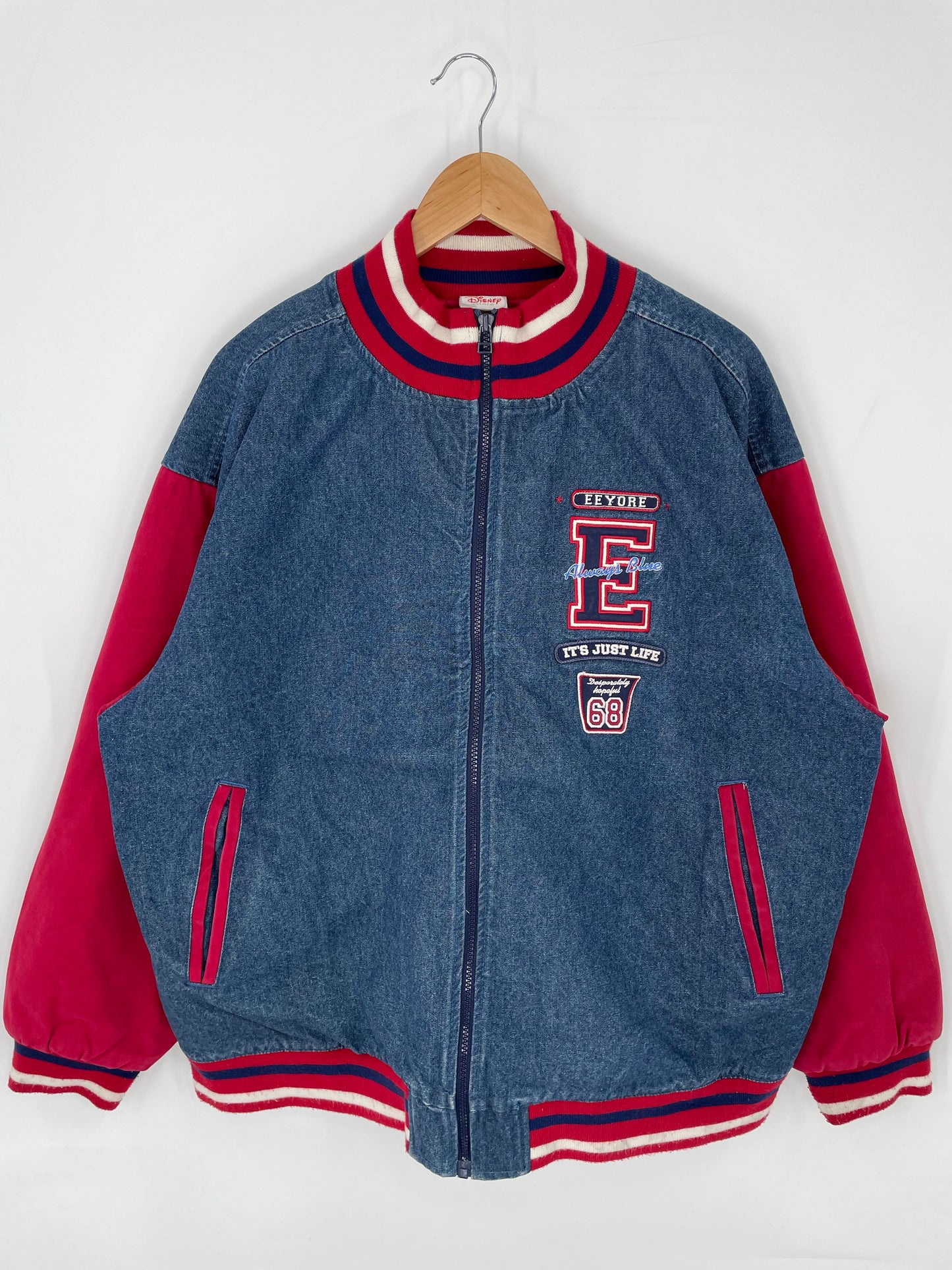 Vintage Disney EEYORE Size XL Denim Jacket / K9193
