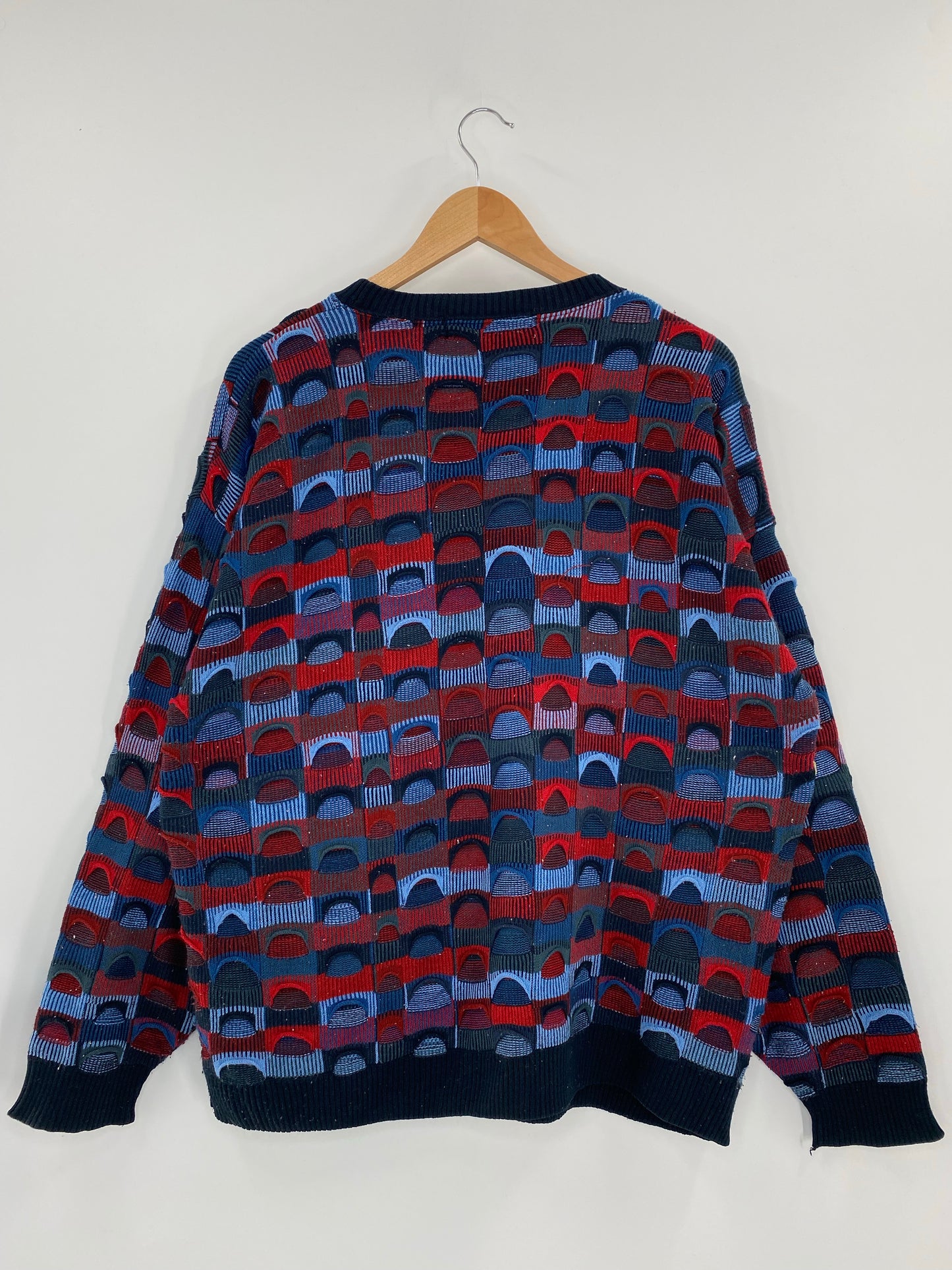 Vintage 3D COOGI- Style Size XL Acrylic Knit Sweater / K4210