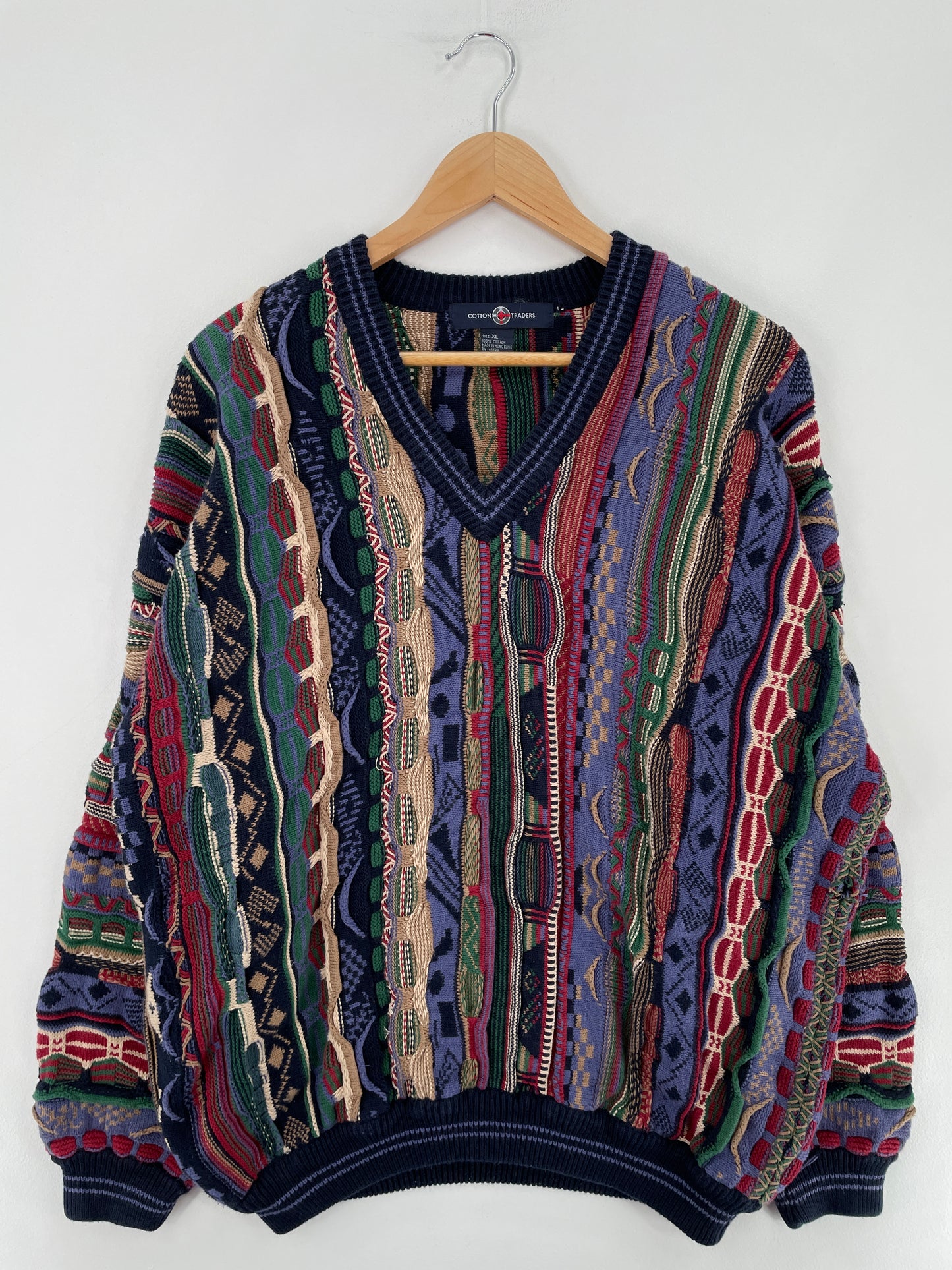 Vintage COOGI Style Size XL Cotton Knit Sweater / E3396K