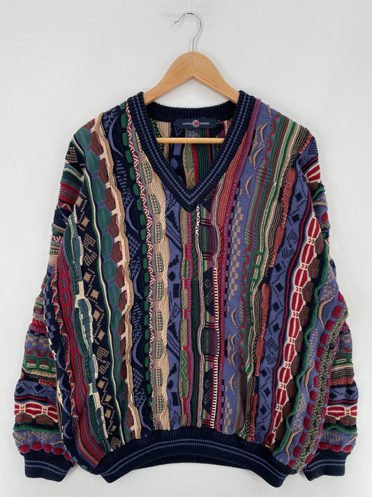 Vintage COOGI Style Size XL Cotton Knit Sweater / E3396K