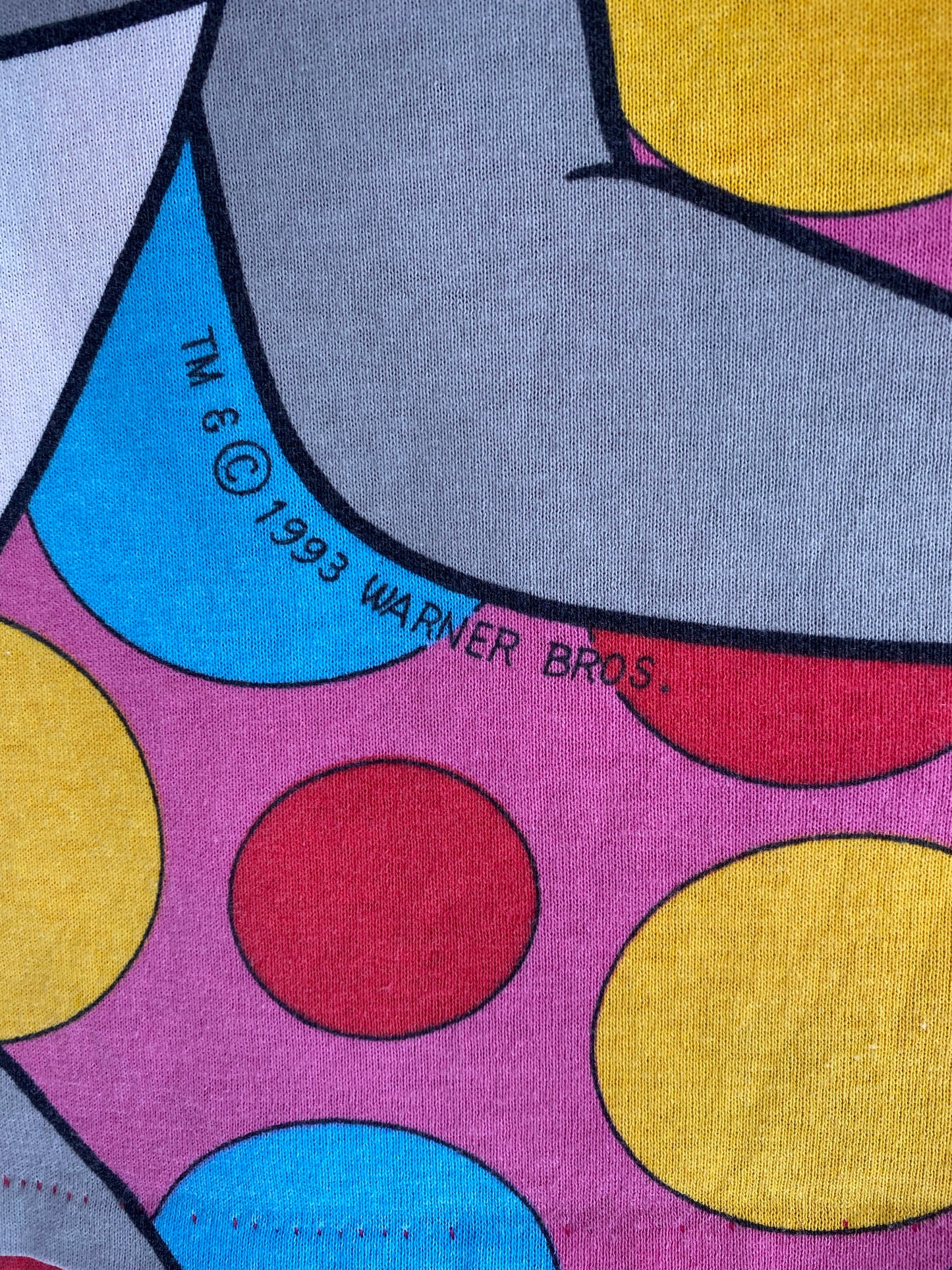 1993 WARNER BROS BUGS BUNNY Size No Tag (Approx.L) Vintage T-Shirts / K4308