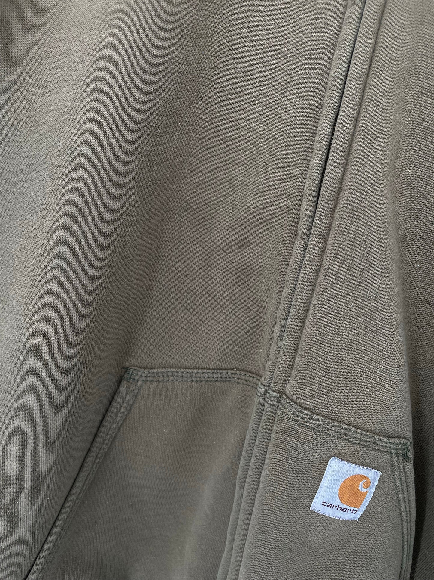 Vintage CARHARTT Double Face Size XXL Zip-up Hoodie Sweat-Shirt / K9429
