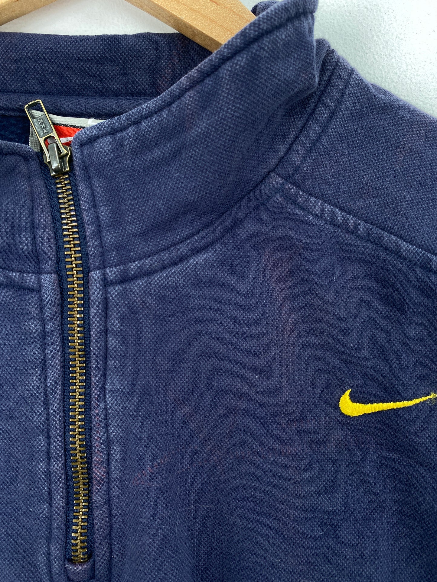 00' NIKE MICHIGAN STATE Size L Vintage Half Zip Sweat-Shirt / A9889