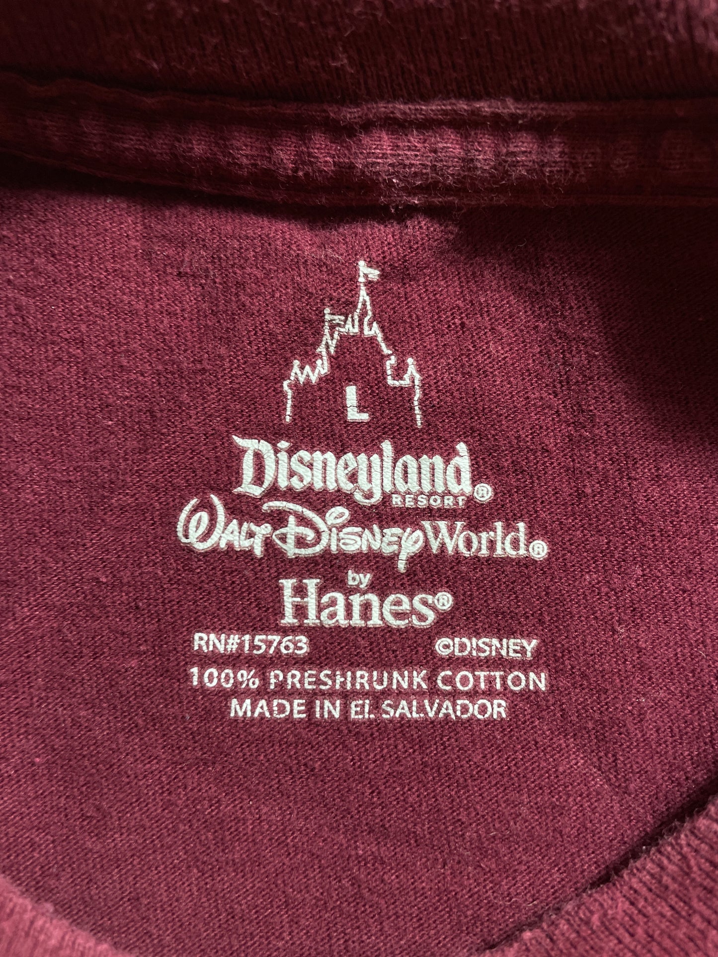 00' DISNEY TOWER OF TERROR Size L Vintage T-Shirts / K3408