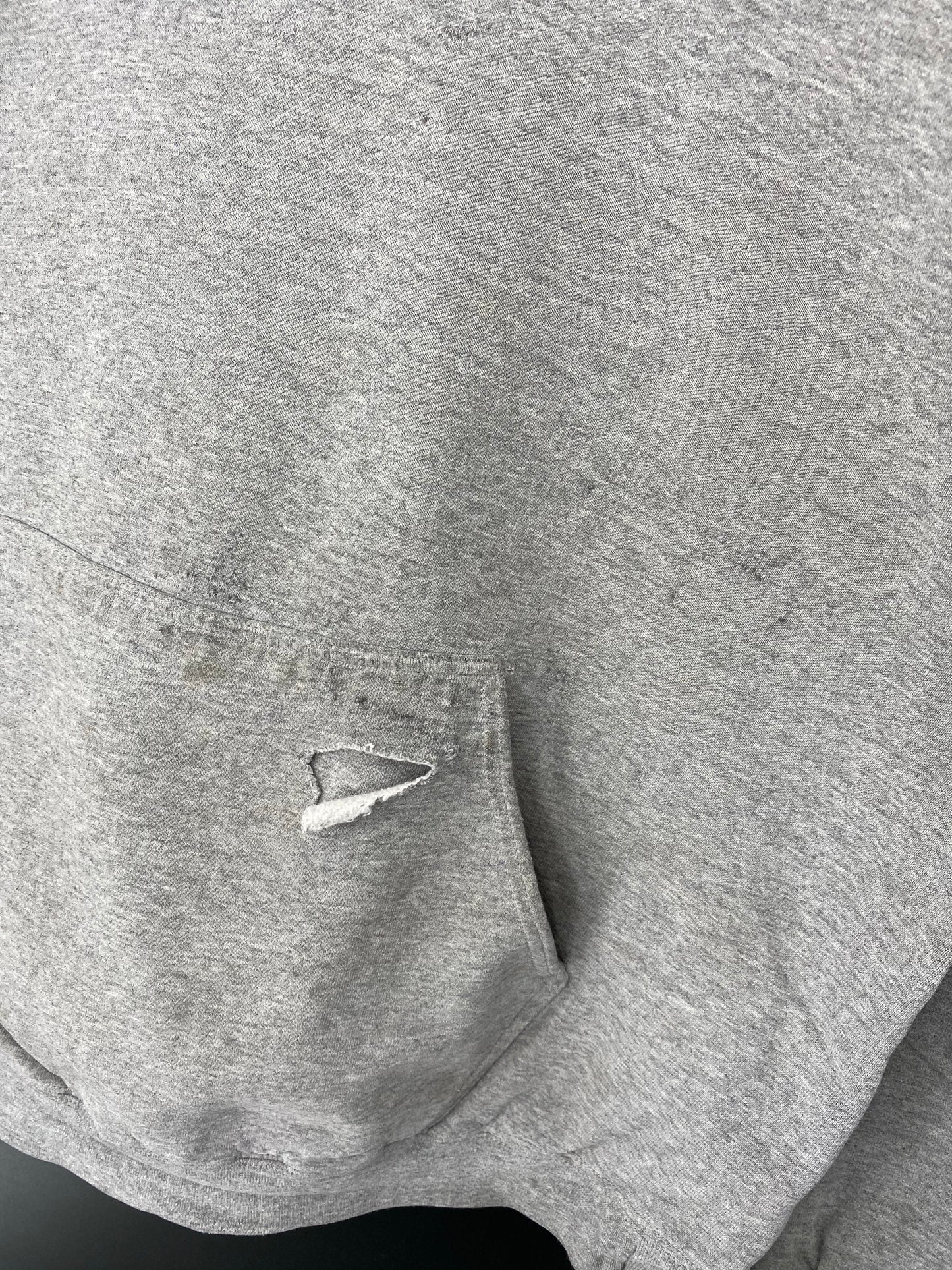 90’s NIKE CENTER SWOOSH Damaged Made in USA Size XL Vintage Hoodie Sweat-shirt / K8943