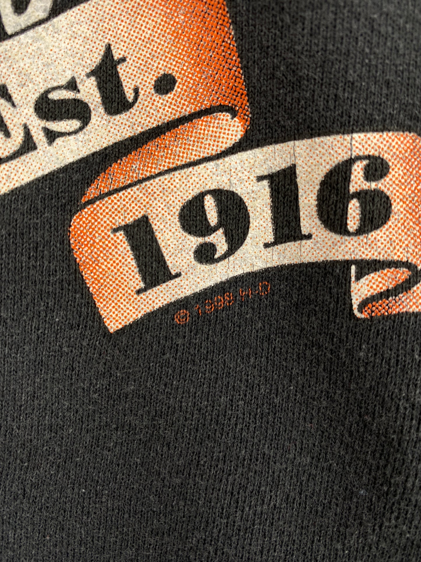 1999 HARLEY DAVIDSON Approx. Size XL Vintage Zip Up Hoodie Sweat-Shirt / E1042