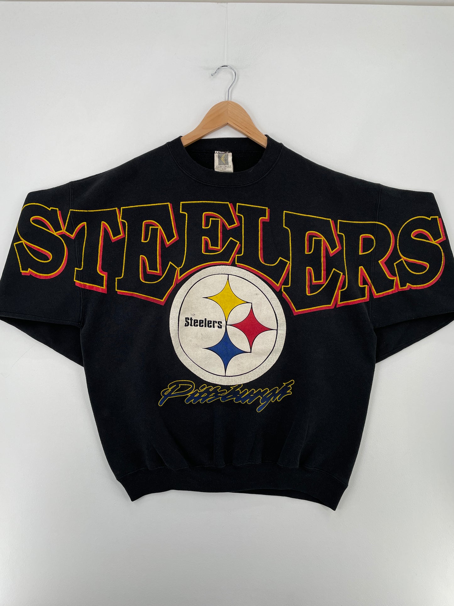 90's PITTSBURGH STEELERS Made in USA Size XL Vintage NFL Sweat-Shirt / E3792S