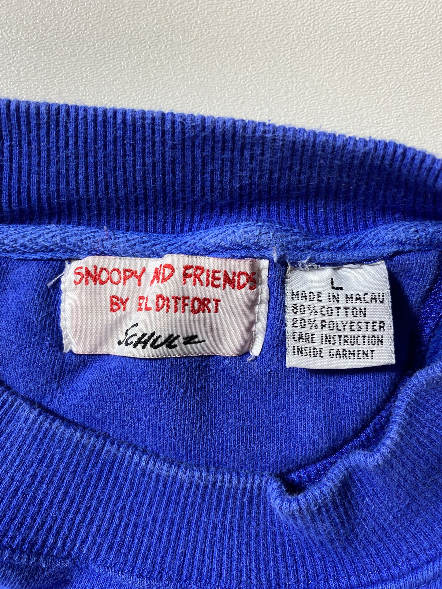 90’s SNOOPY Size L Vintage Sweat-shirt / A9362