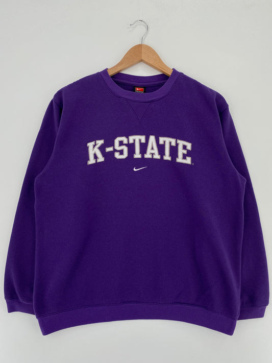 00' NIKE x KANSAS STATE Size L Vintage College Sweat-Shirt / A3272