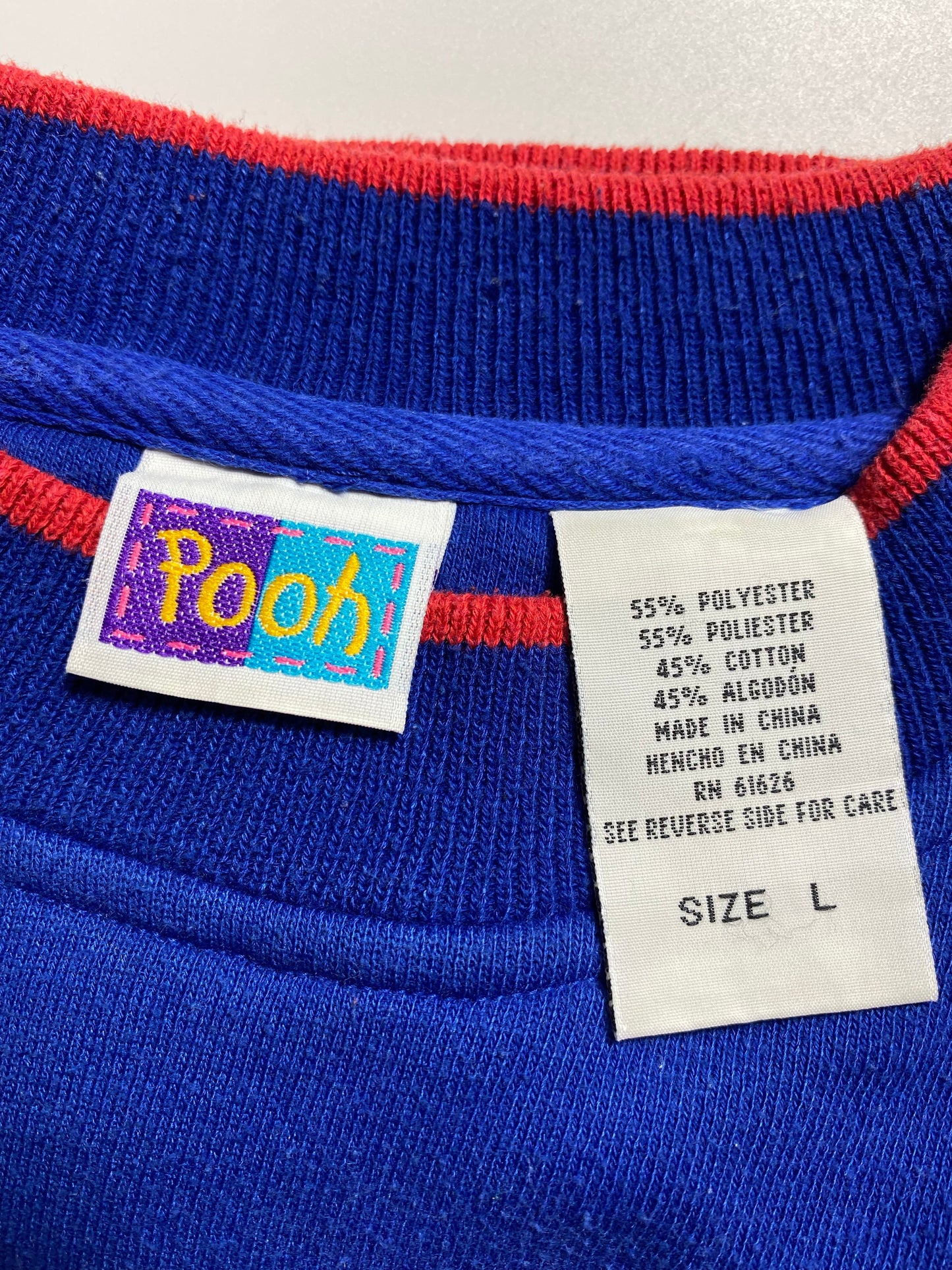 Vintage DISNEY WINNIE THE POOH Size L Sweat-shirt / A8726