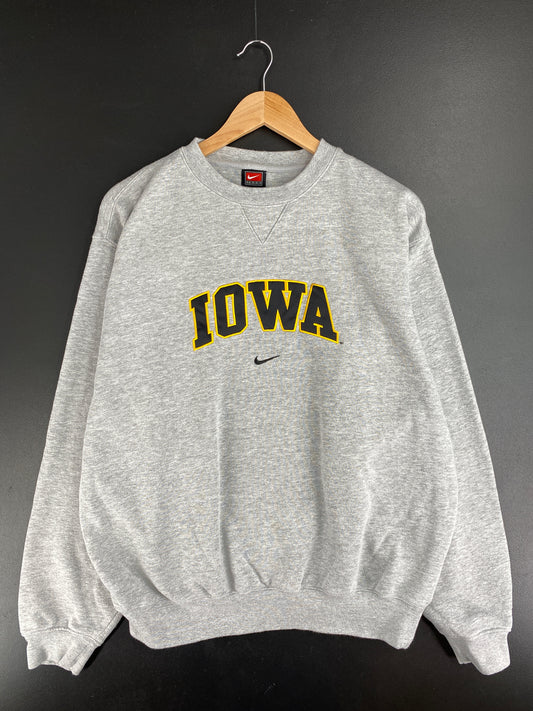 00' NIKE x IOWA Size L Vintage College Hoodie Sweat-shirt / E3153S