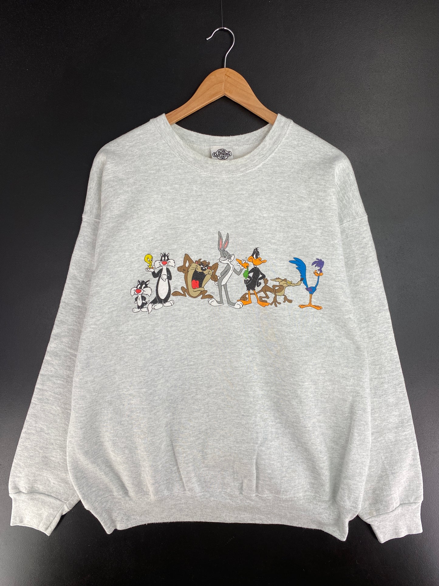 1991 LOONEY TUNES Made in USA Size XL Vintage Sweat-shirt / E782
