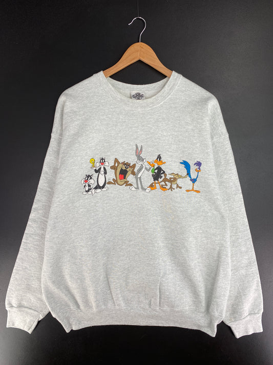 1991 LOONEY TUNES Made in USA Size XL Vintage Sweat-shirt / E782