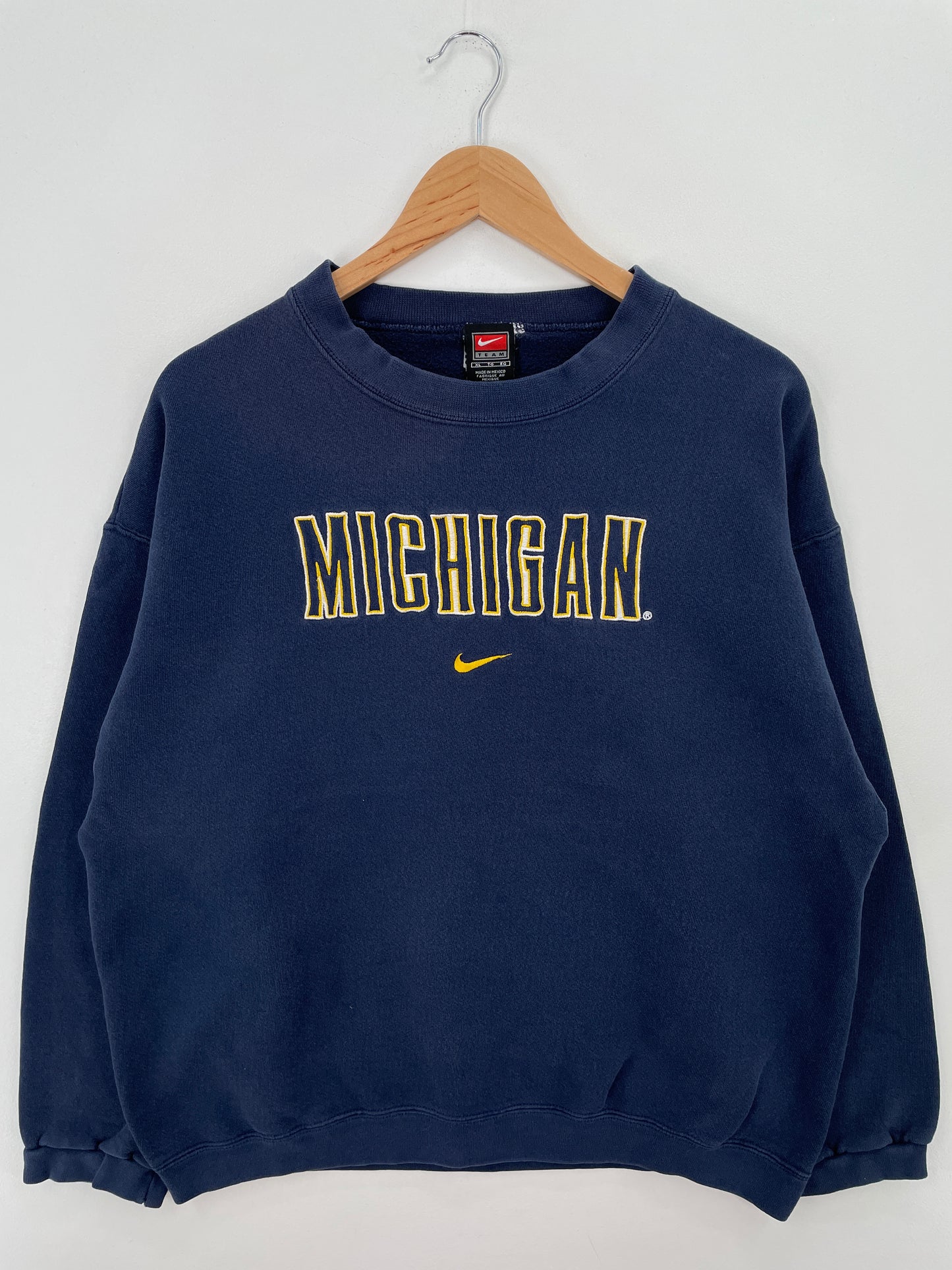 00' NIKE x MICHIGAN Size XL Vintage College Sweat-Shirt / A7071