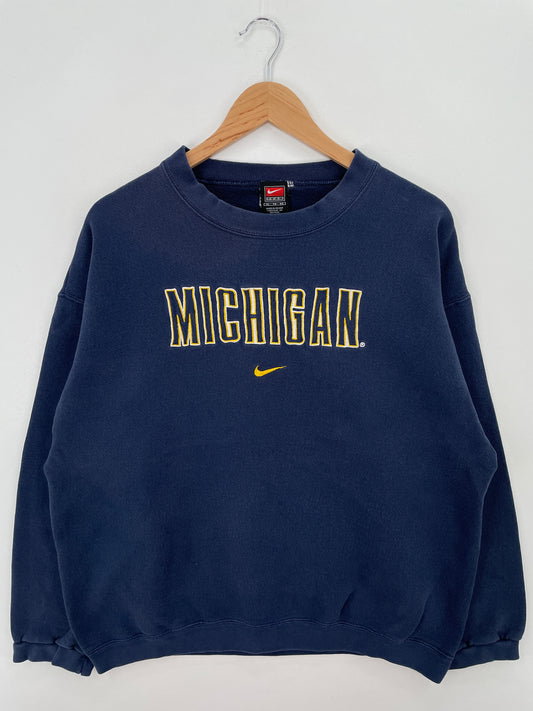 00' NIKE x MICHIGAN Size XL Vintage College Sweat-Shirt / A7071