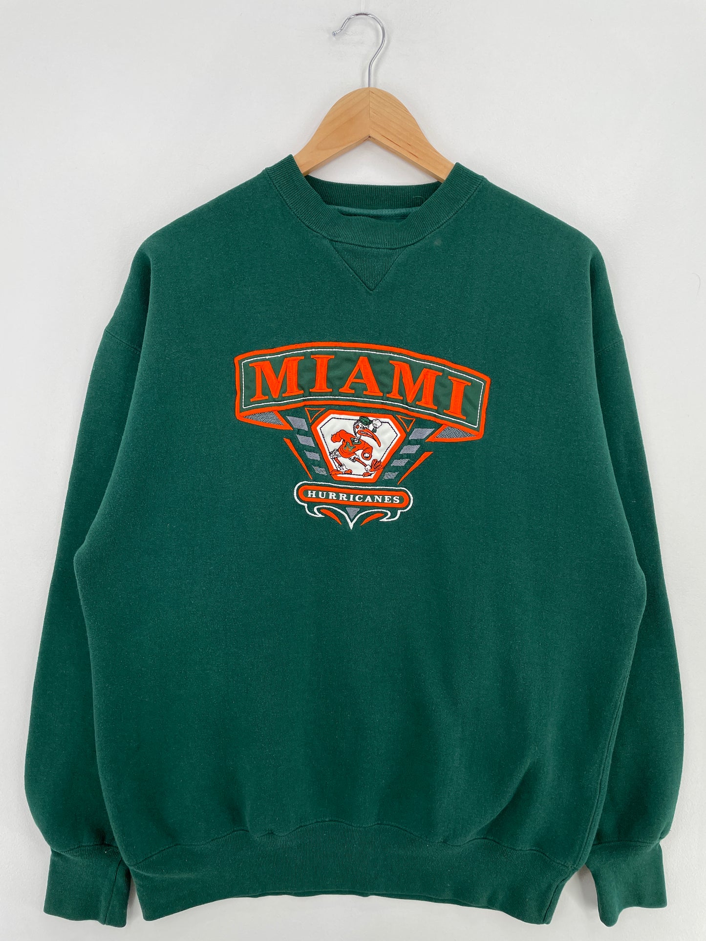 90’s MIAMI HURRICANES Size L Vintage NFL Sweat-Shirt / E1181