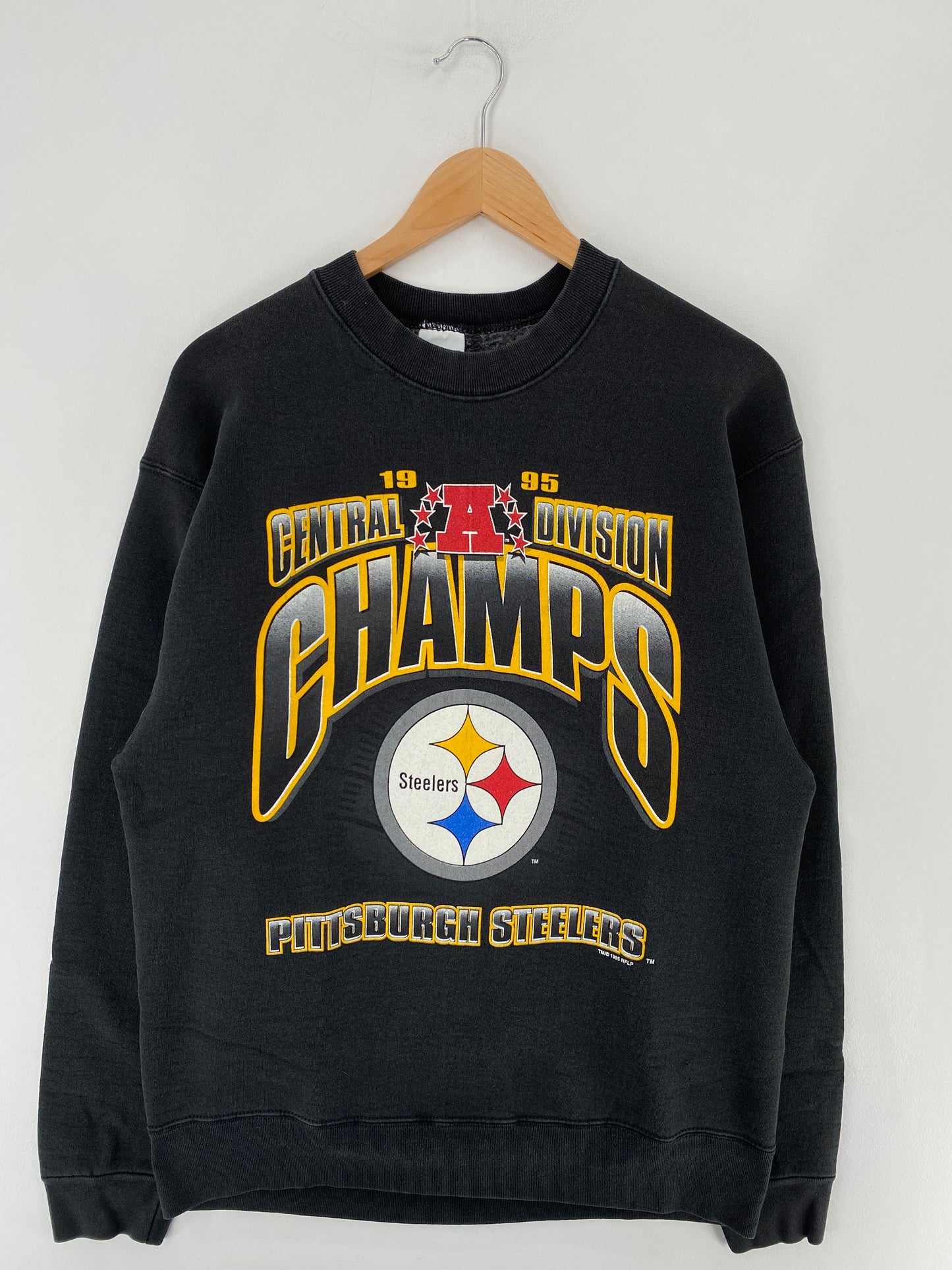 1995 SALEM x PITTSBURGH STEELERS Size L Vintage NFL Sweat-shirt / E6503S