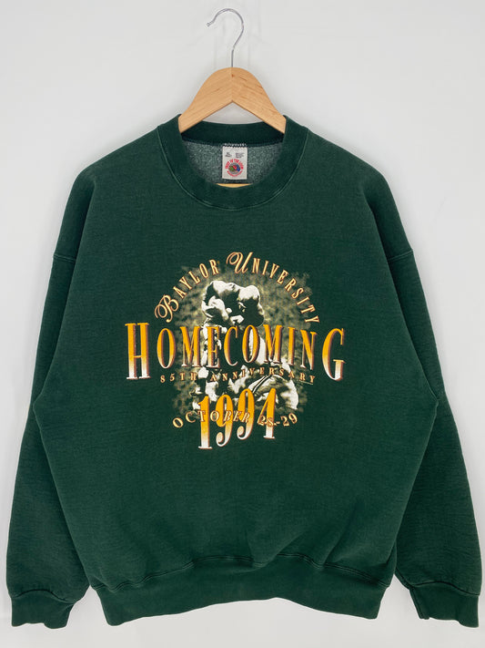 1994 BAYLOR UNIVERSITY Made in USA Size XL Vintage College Sweat-Shirts/ A80