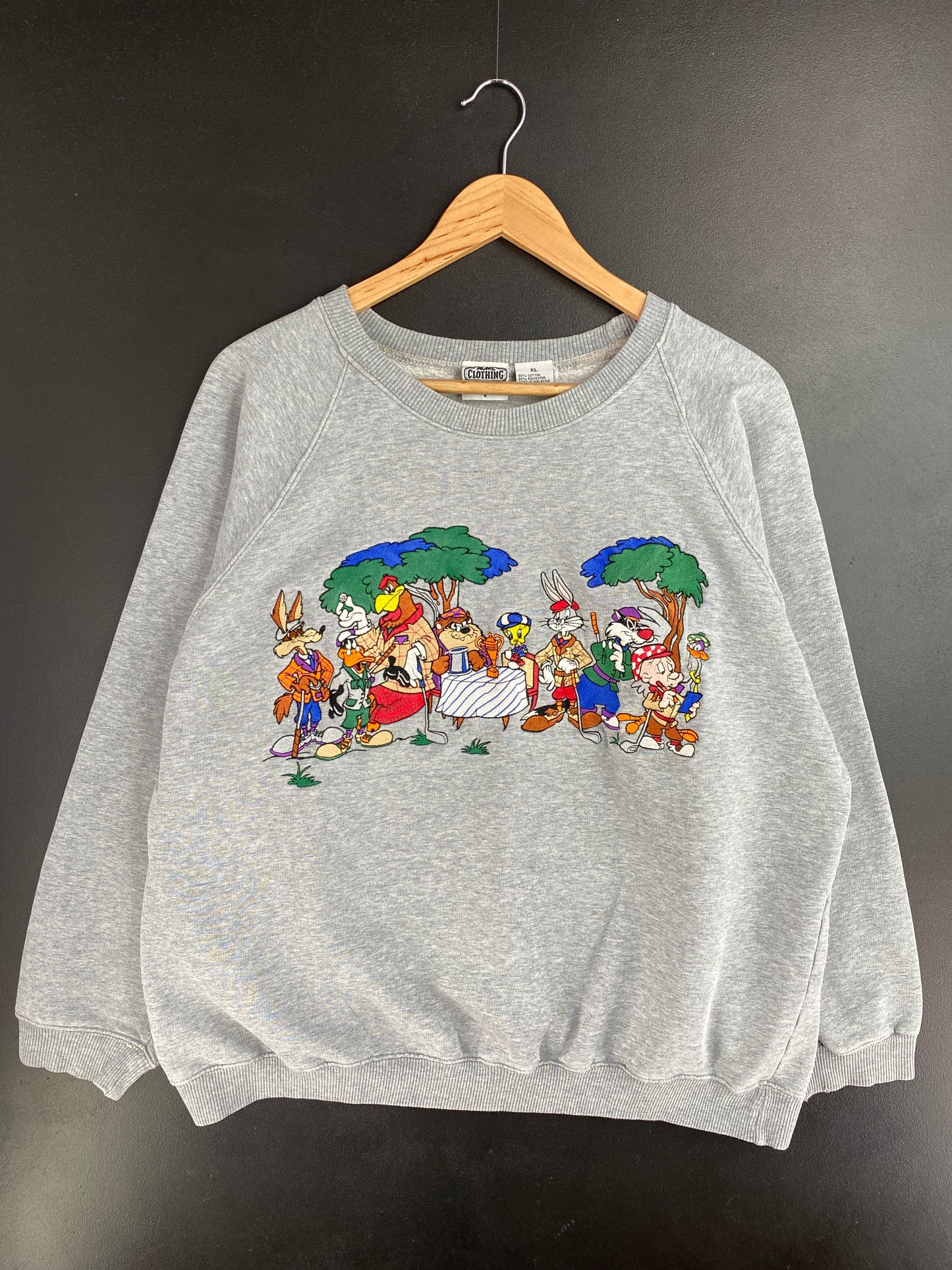 1991 LOONEY TUNES Size XL Vintage Sweat-Shirt / E308