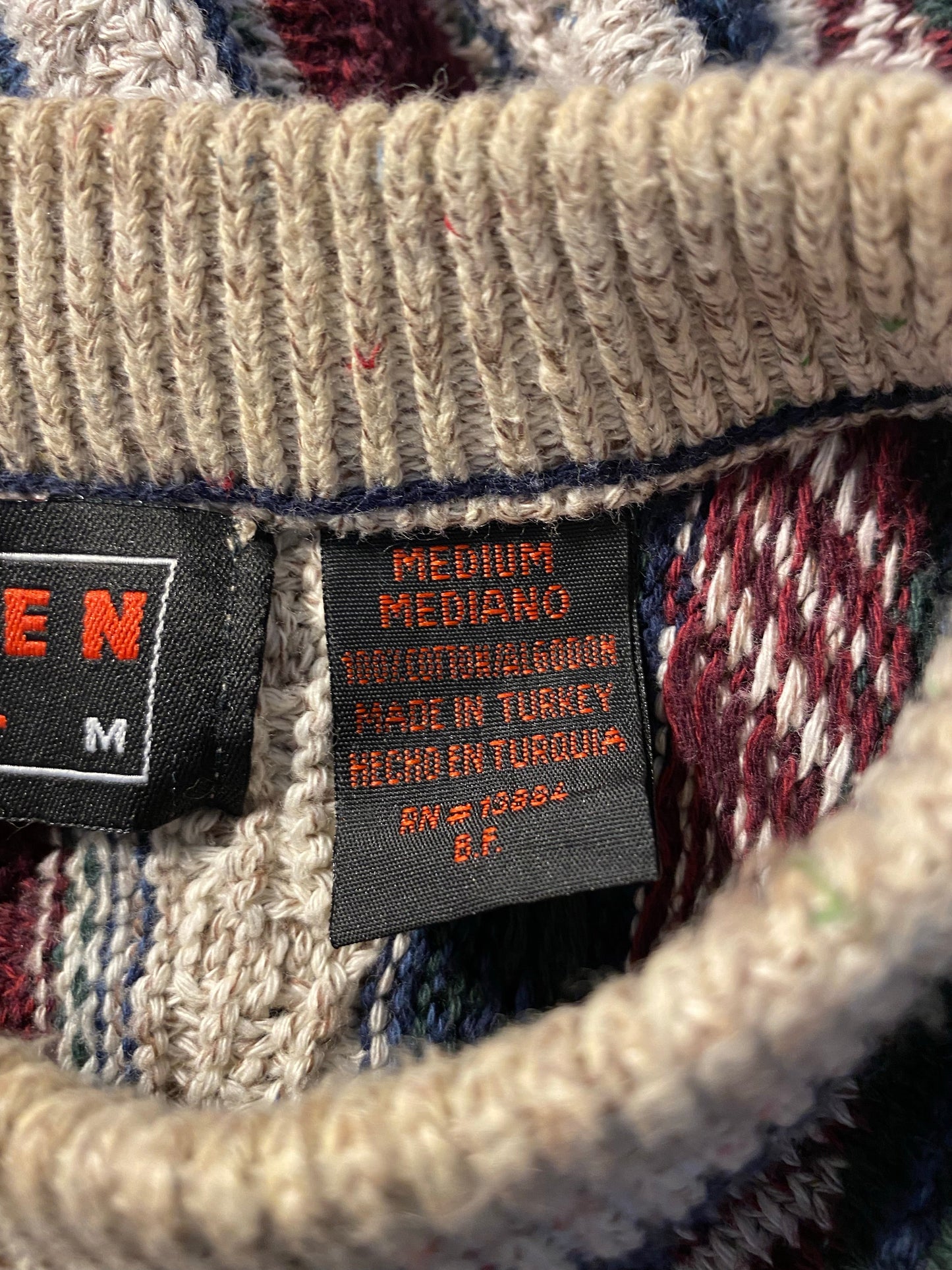 Vintage 3D COOGI- Style Size M Knit Sweater / A9879