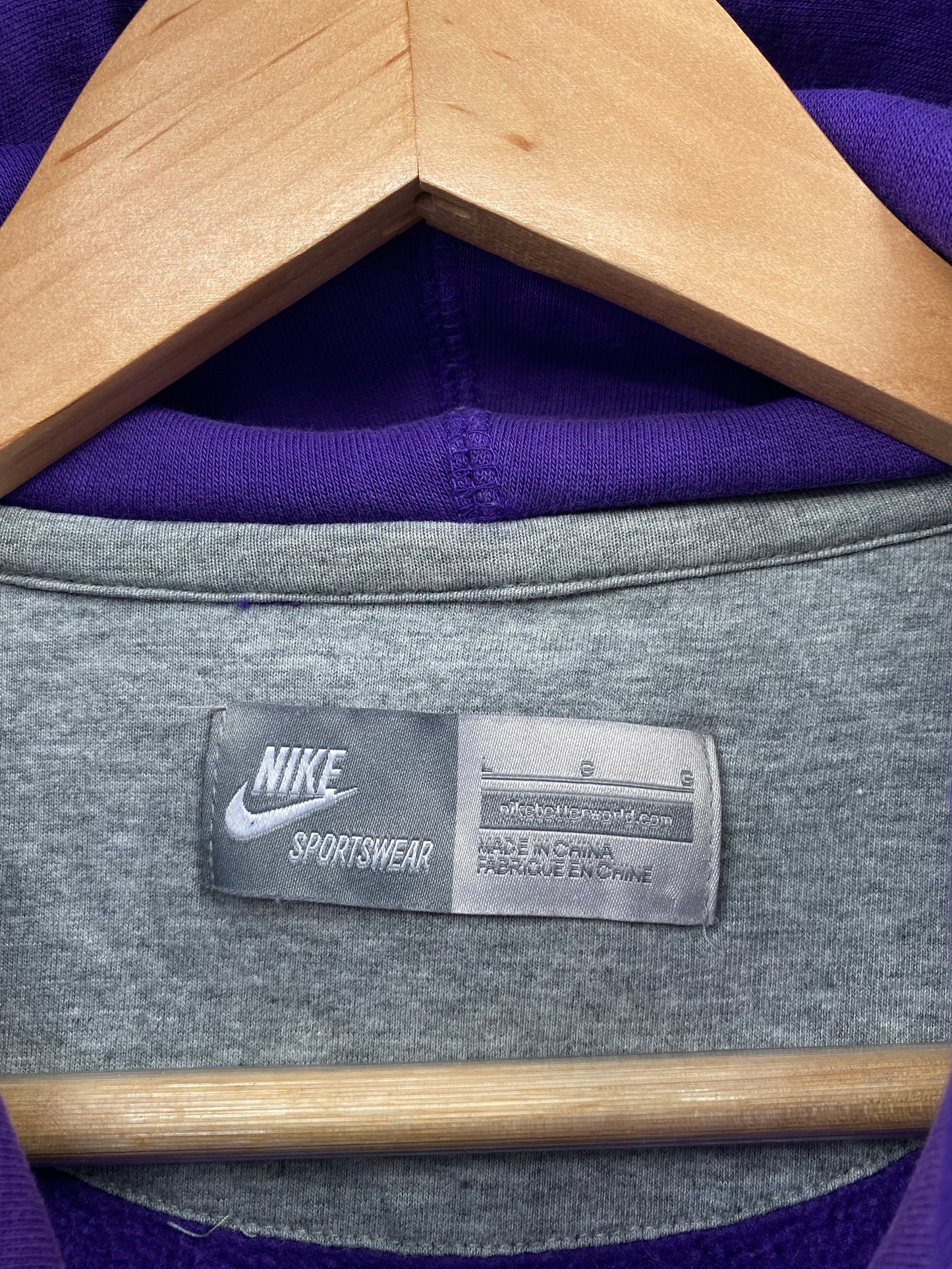 00’ NIKE Size L Vintage Hoodie Sweatshirt / K8659