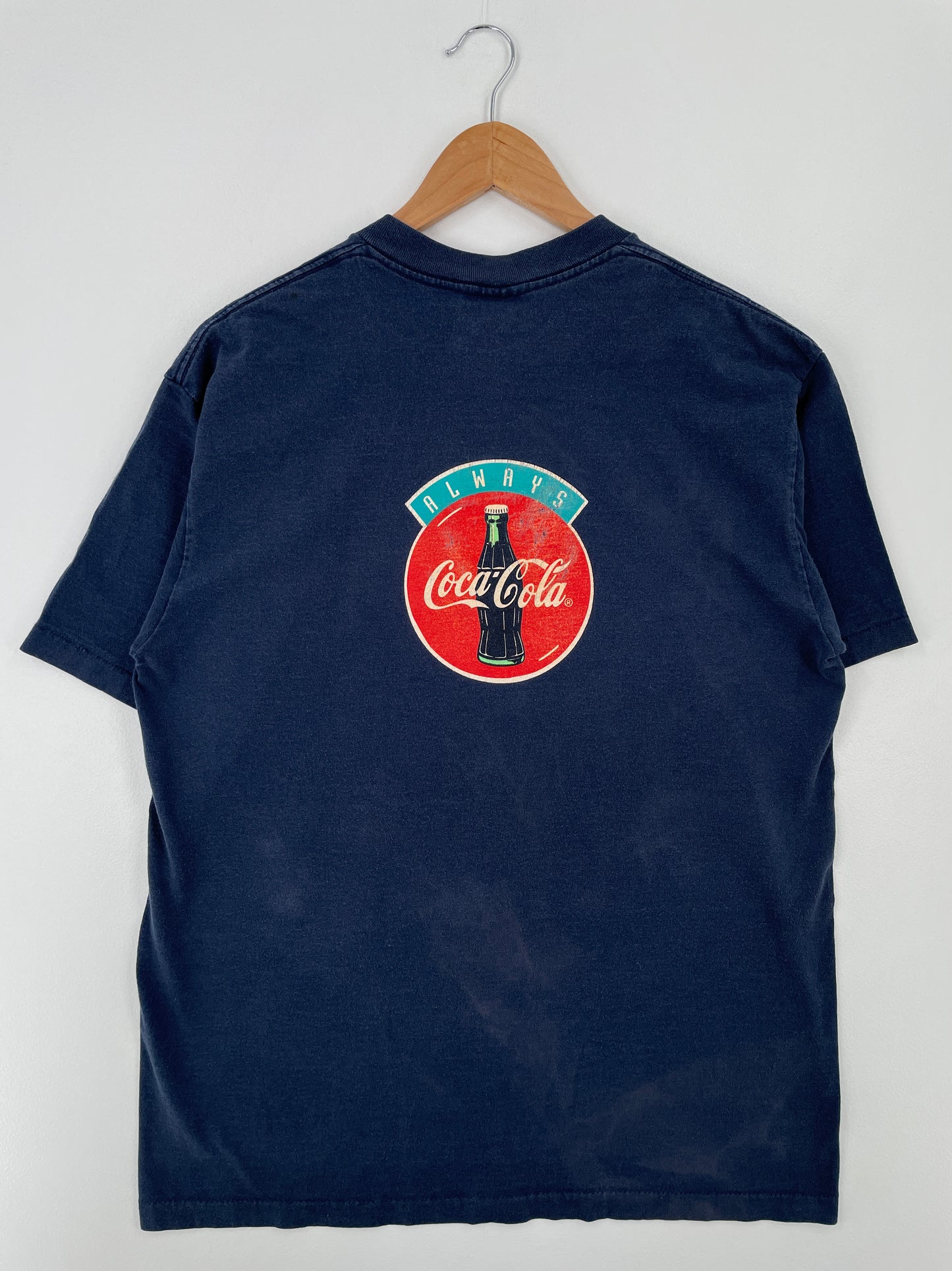 1994 COCA COLA BEAR Made in USA Size L Vintage T-Shirt / A8810