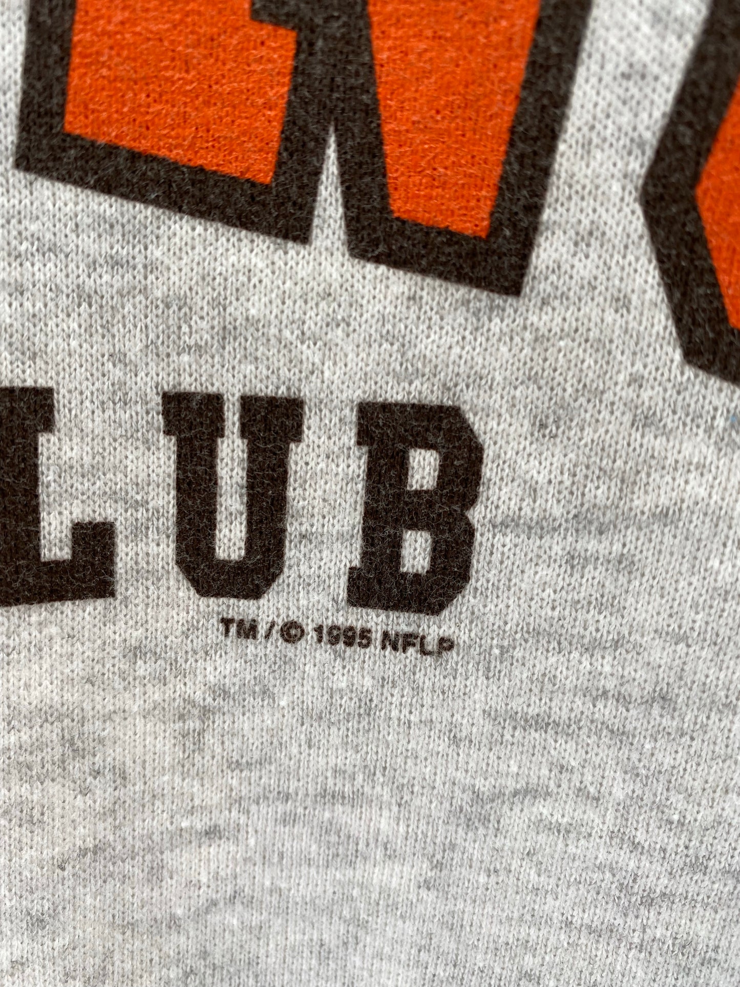 1995 CLEVELAND BROWNS Made in USA Size XL Vintage NFL Sweat - Shirt/ K6297
