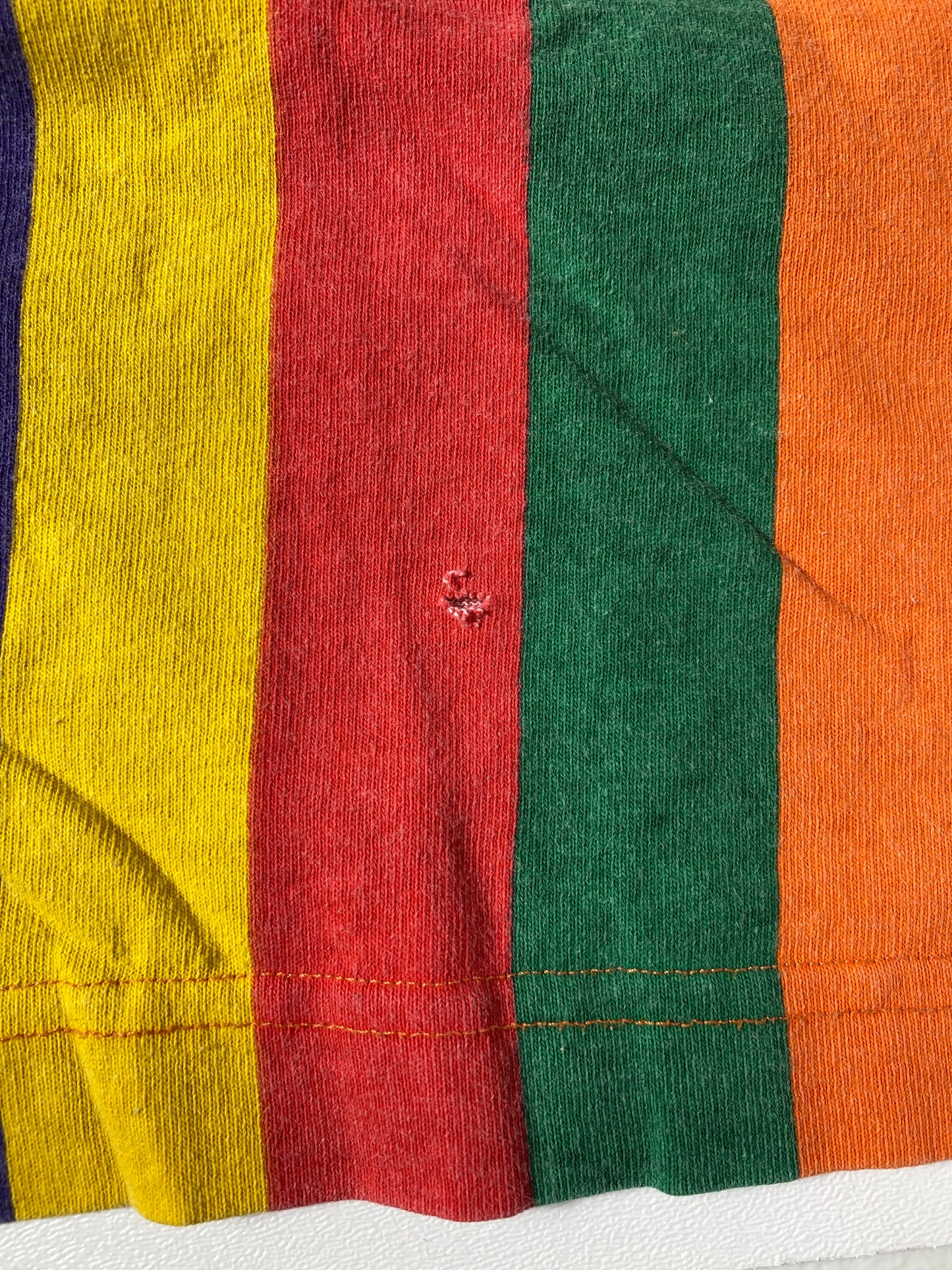 90’s RAINBOW STRIPE MADE IN UAS Size XXXL T-Shirts / K3510