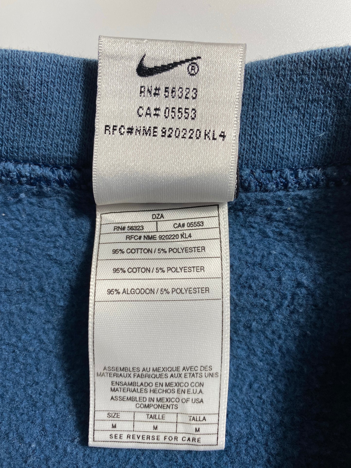 90’s NIKE MINI SWOOSH Size M Vintage Sweat-shirt / K9550