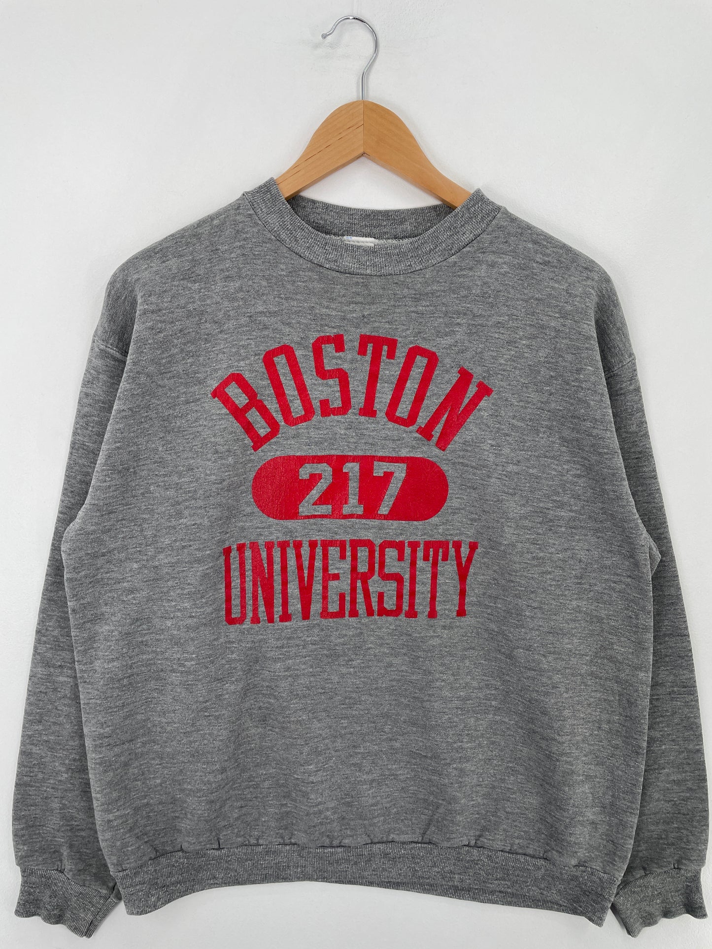 90's RUSSELL x BOSTON UNIVERSITY Made in USa Size XL Vintage College Sweat-shirt / E1335S