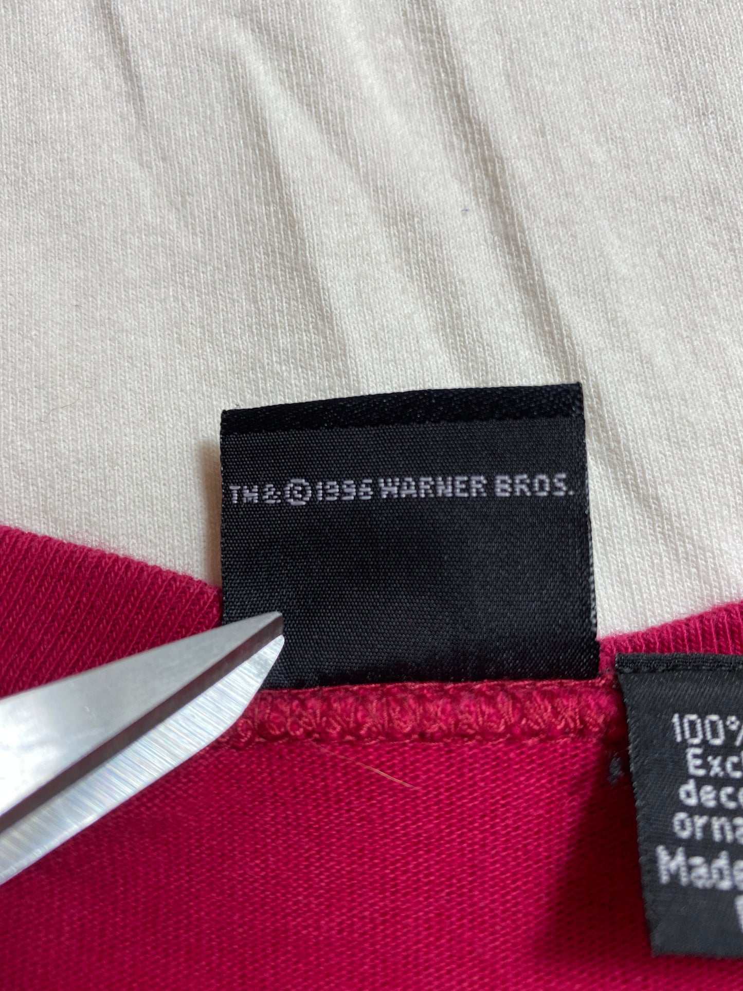 1996' LOONRY TUNES Size L Vintage T-Shirt / k109