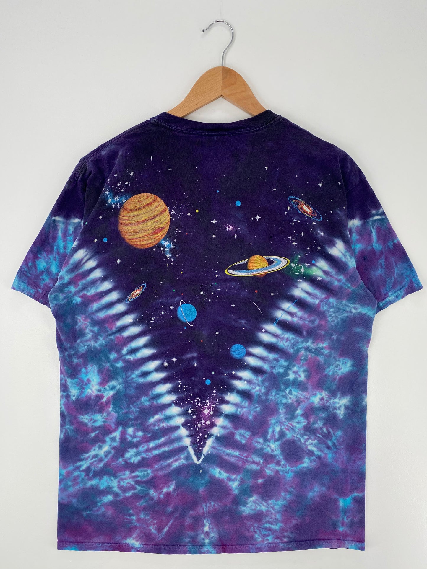 1992 LIQUID BLUE SPACE TIE-DYE Size No Tag(Approx.XL) Vintage T-shirt / A722