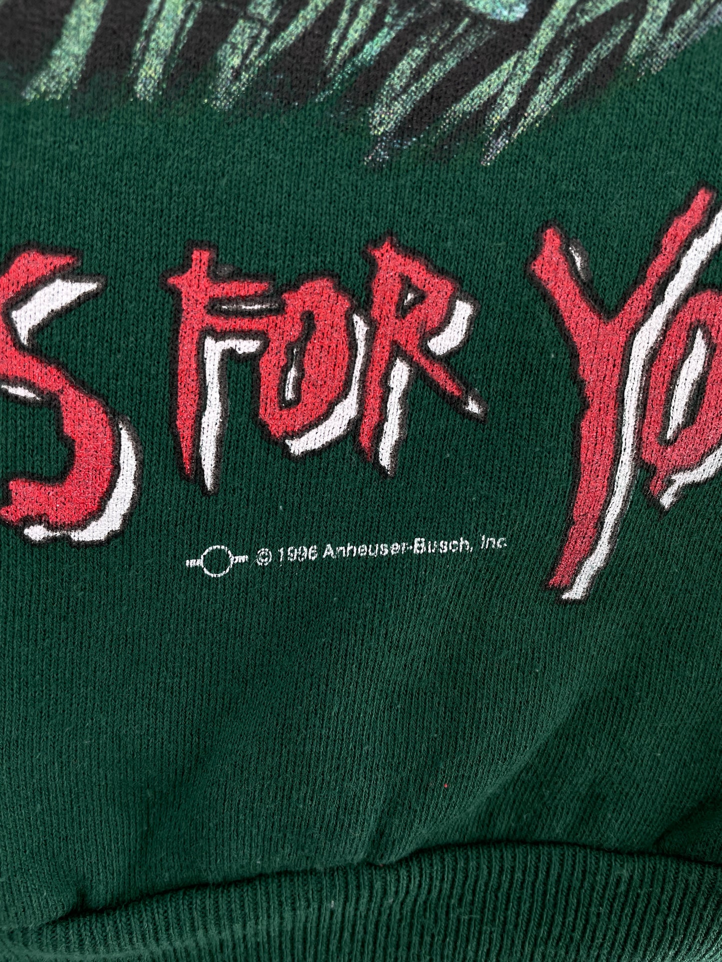 1998 BUDWEISER Made in USA Size L Vintage Sweat-Shirt / E5006S