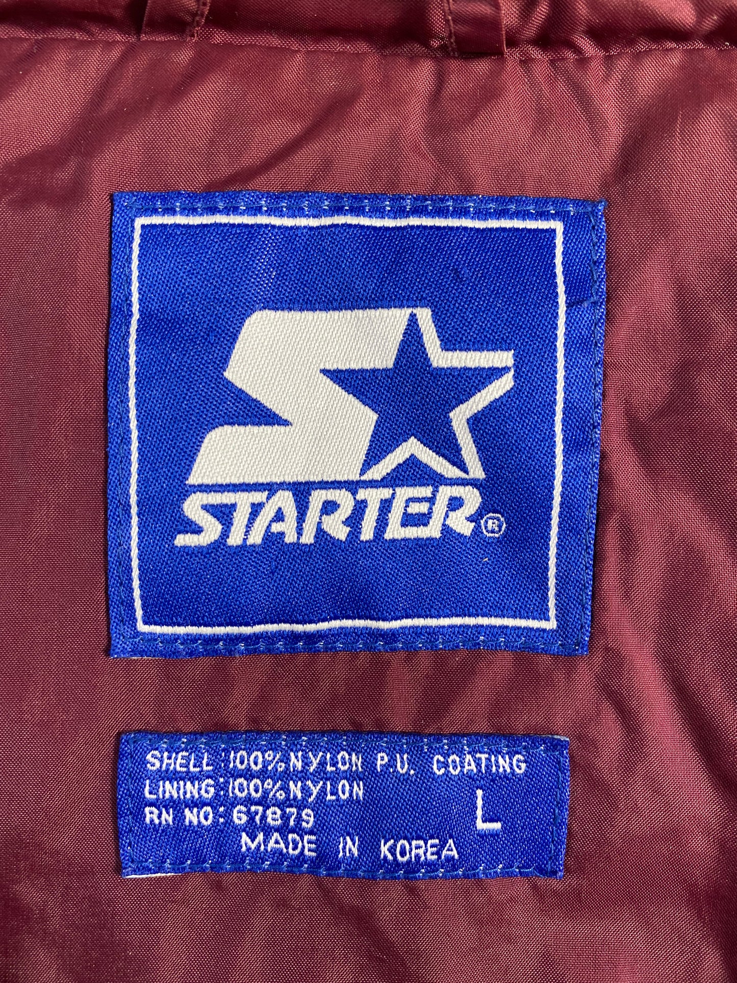 90’s STATER x TEXAS A&M Size L Vintage College Nylon Jacket  / A344