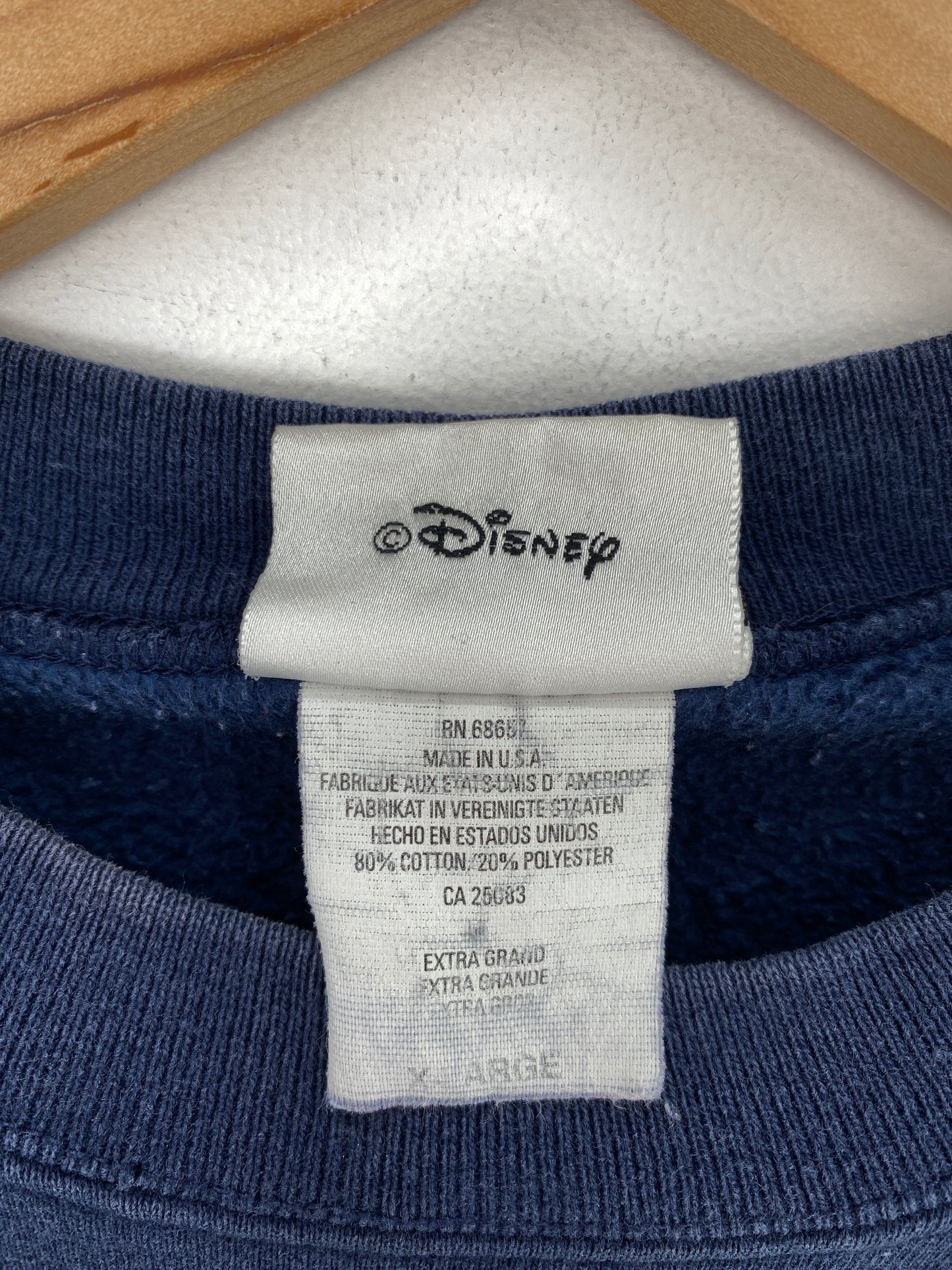 00' WALT DISNEY WORLD Size XL Vintage Sweat-shirt / A4541