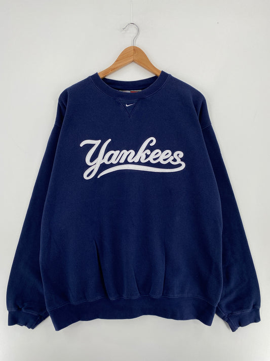 00' NIKE x NEW YORK YANKEES Size XXL Vintage MLB Sweat-shirt / E1708S