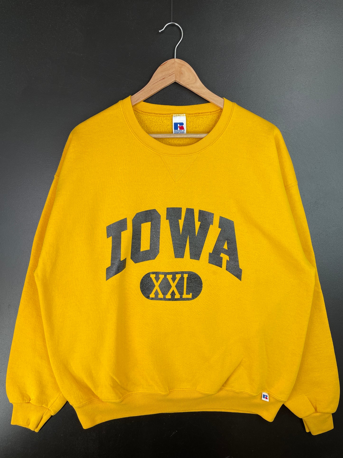 90’s RUSSELL x IOWA Size XL College Sweat-Shirt / A9207