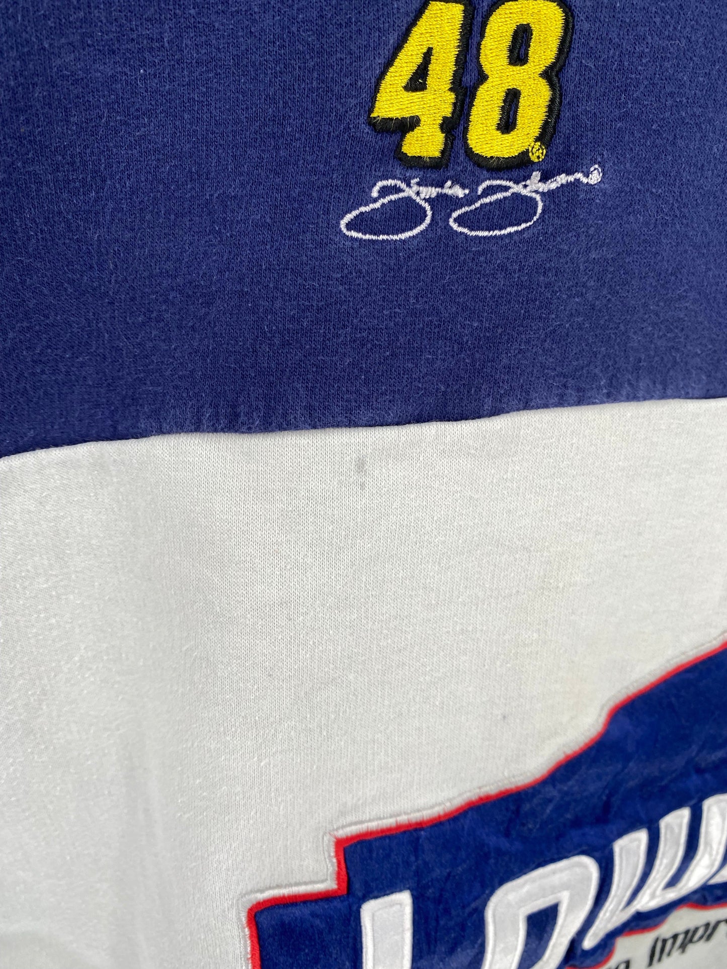 00’ NASCAR LOWE'S x JIMMY JOHNSON Size L Vintage Racing Sweat-shirt / E1653S