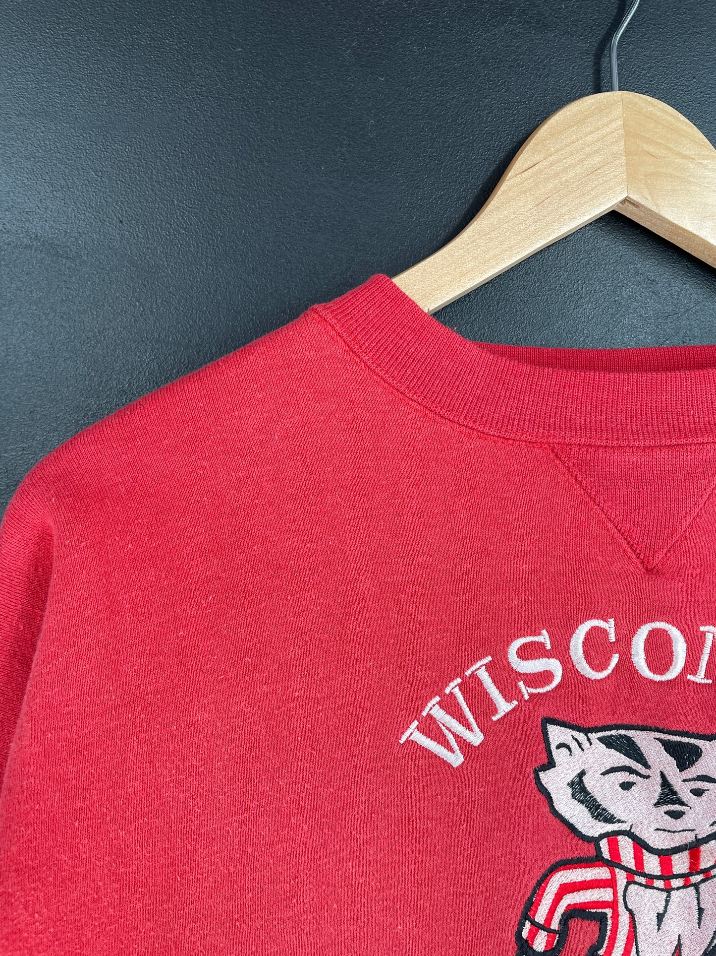 00' WISCONSIN BADGERS Size XL Vintage College Sweat-Shirt / E4173S
