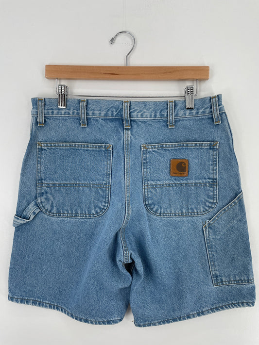 Vintage CARHARTT Size W34xL8 Duck Shorts / E6572P