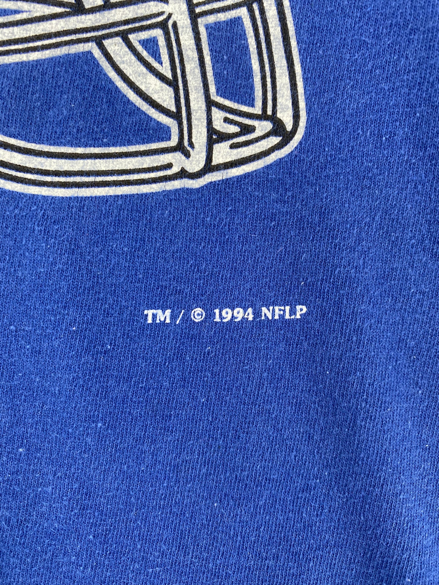 1994 NEW YORK GIANTS Made in USA Size L Vintage NFL T-Shirts / A3009
