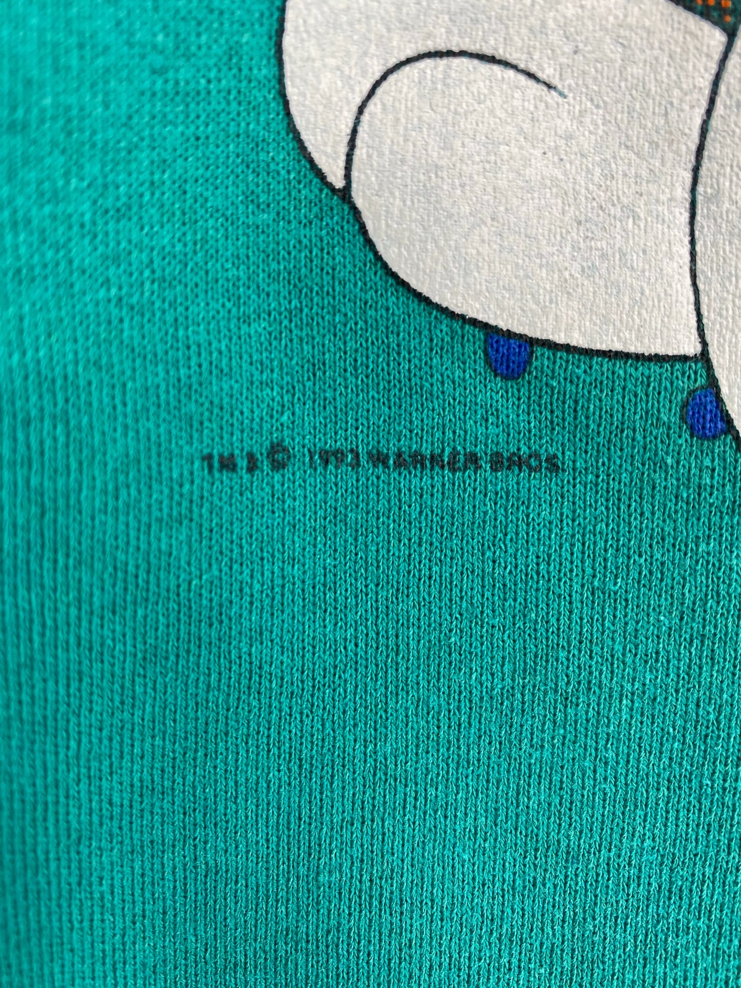 1993 LOONEY TUNES TWEETY X NEW YORK GIANTS Made in USA Size L Vintage NFL Sweat-shirt / E2099S