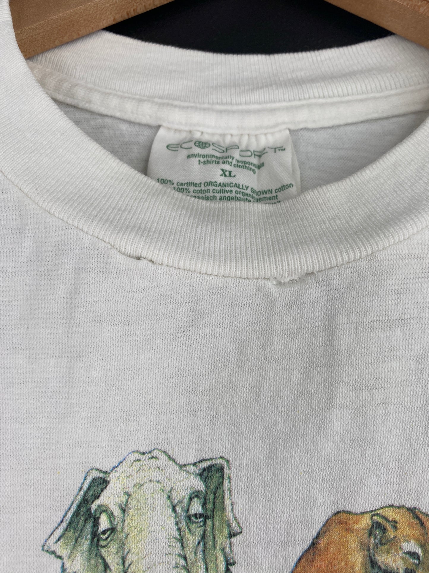 1992 THEY WERE HERE FIRST. Made in USA Size XL Vintage T-Shirt / A3519