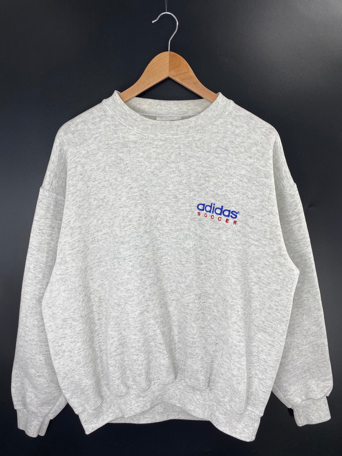 1995 ADIDAS SOCCOR Made in USA Size L Vintage Sweat-shirt / K9902