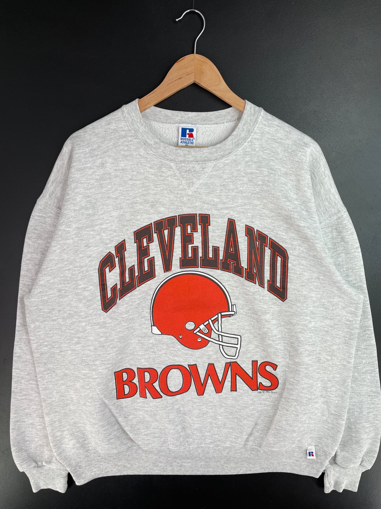 1994 RUSSELL x CLEVELAND BROWNS Made in USA Size XL Vintage NFL Sweat-shirt / E106