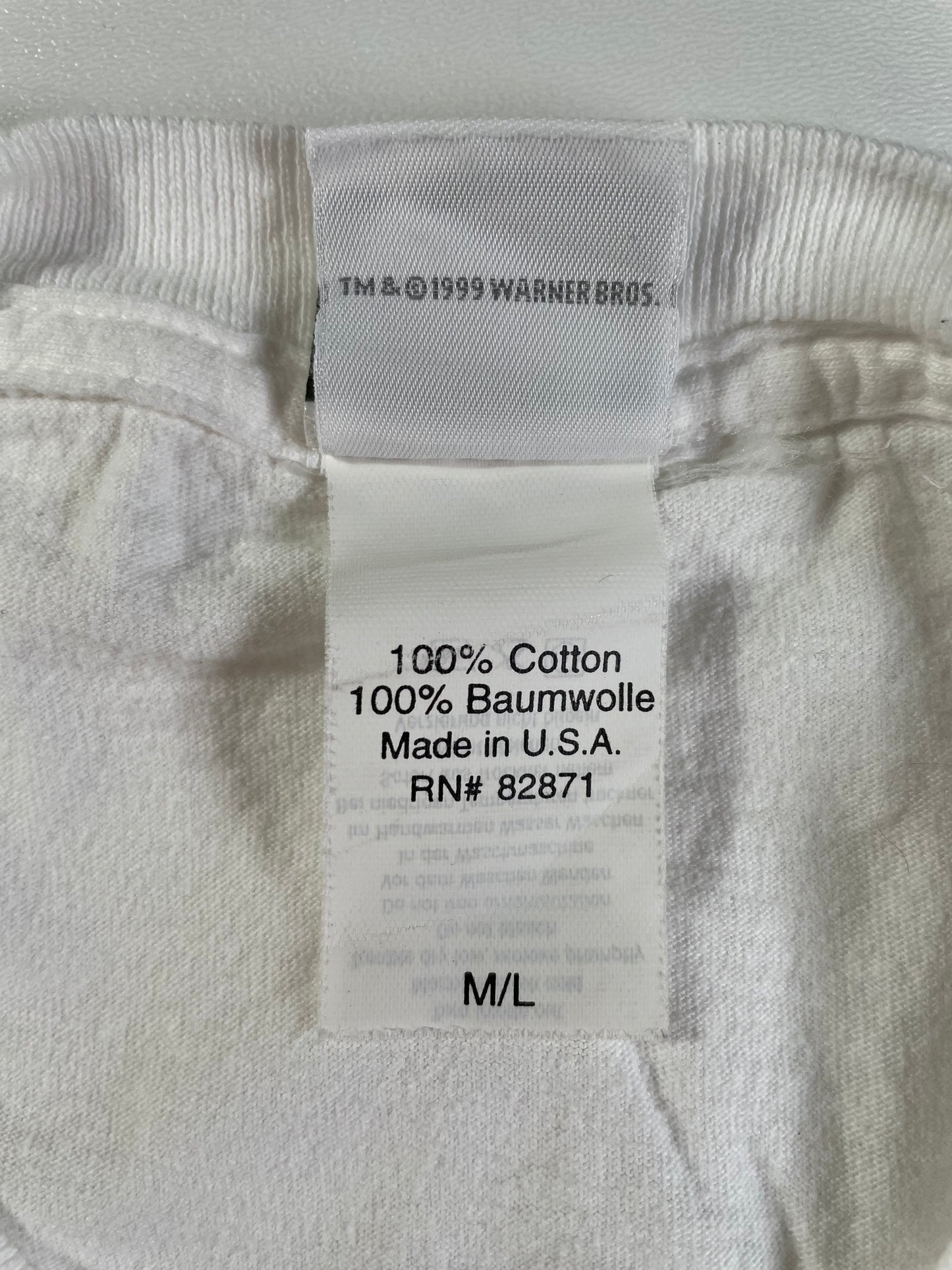 90's LOONEY TUNES WILE COYOTE Made in USA Size M-L Vintage T- Shirt / E1395T