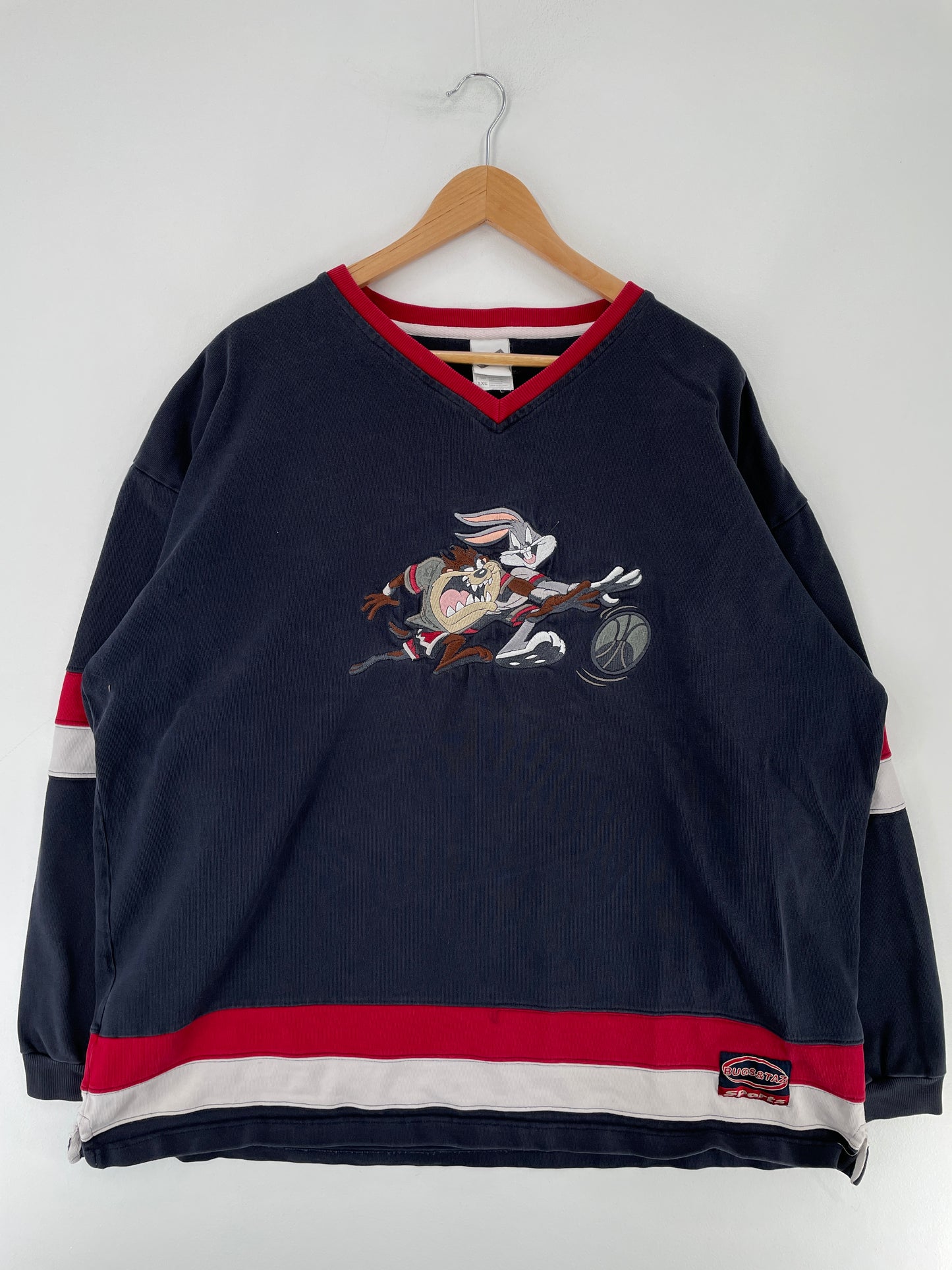 .1999 LOONEY TUNES BUGS BUNNY Size XXL Vintage Long Sleeve T-shirt / E6689S