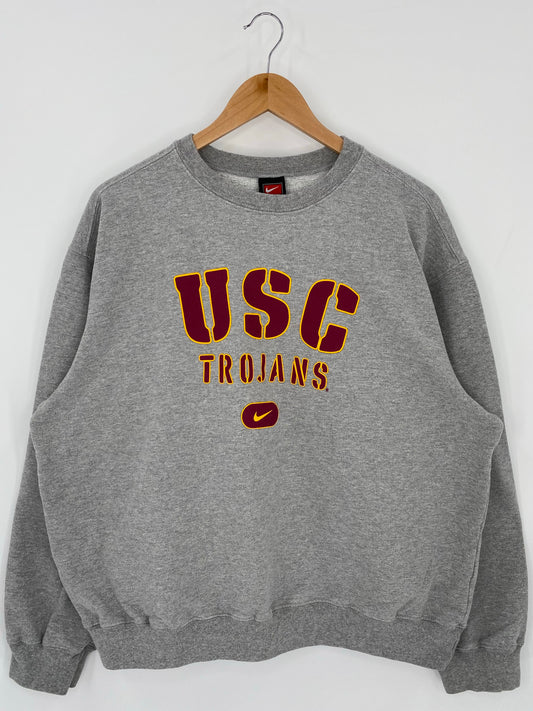 00’ NIKE USA TROJANS Size L Vintage Sweat-shirt / K6352