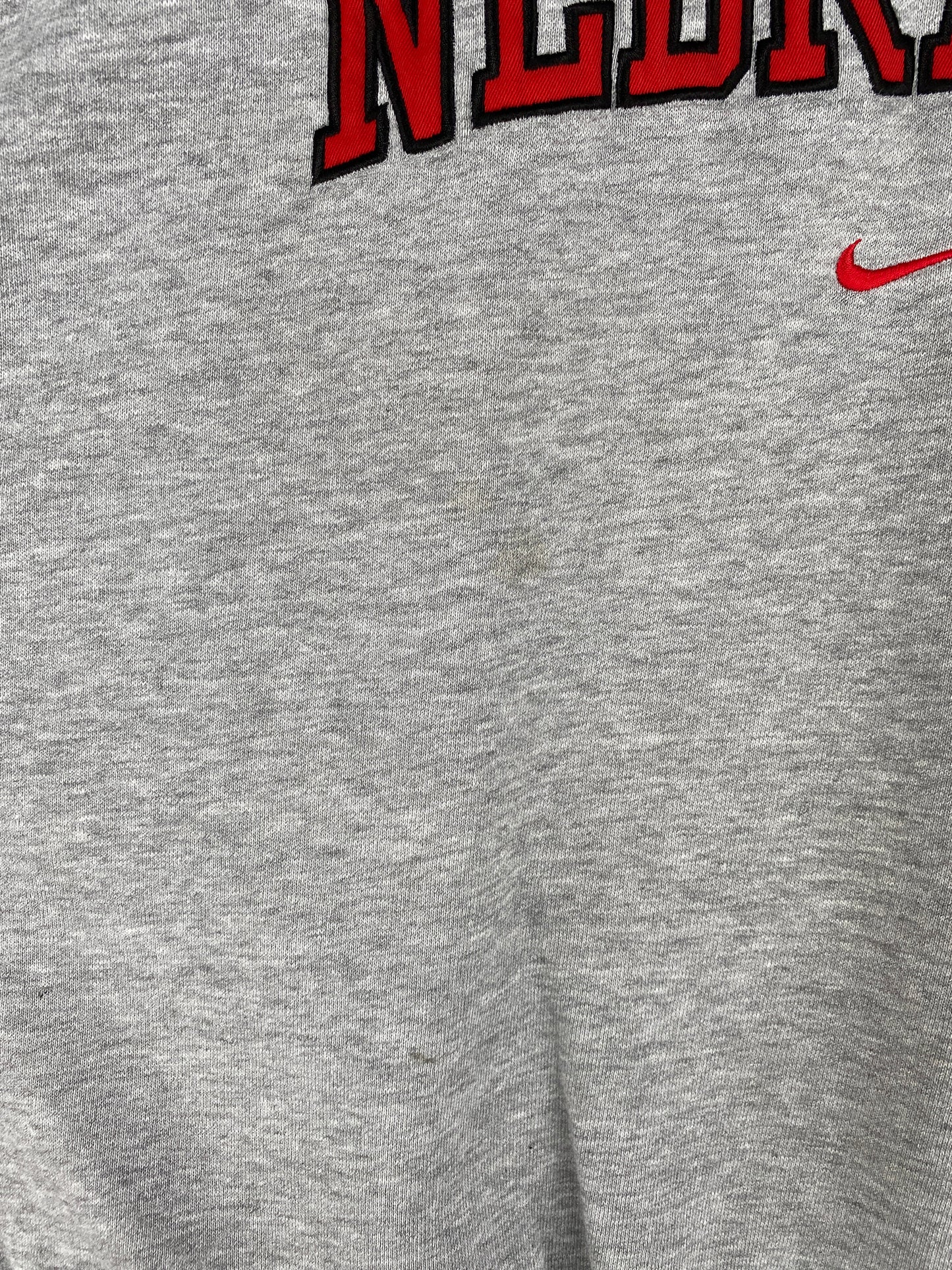00' NIKE NEBRASKA Size L Vintage College Sweat-Shirt / A6381